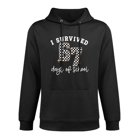 I Survived 67 Days of School Funny 67 Teachers Students Meme All-Day Comfort Hoodie
