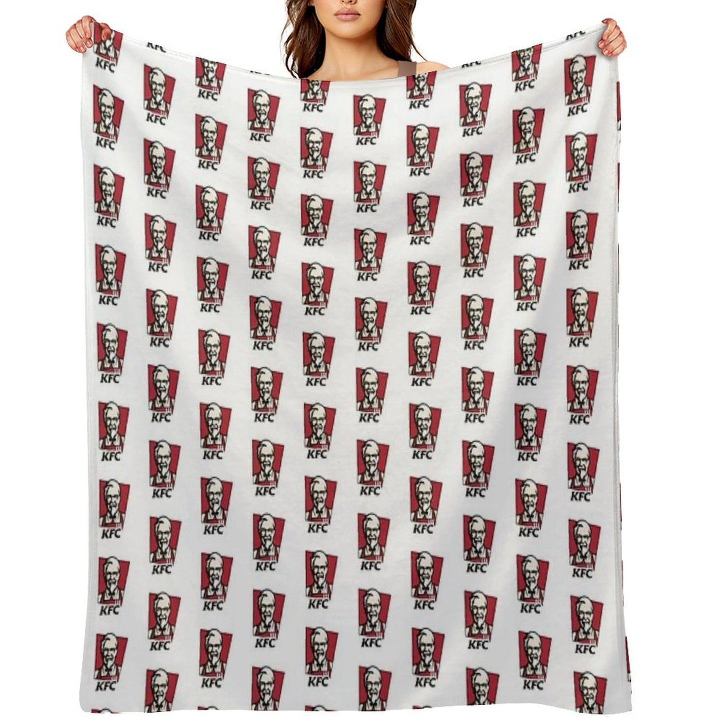 Fast Food Chicken Restaurant KENTUCKY Throw Blanket