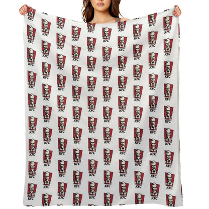 Fast Food Chicken Restaurant KENTUCKY Throw Blanket