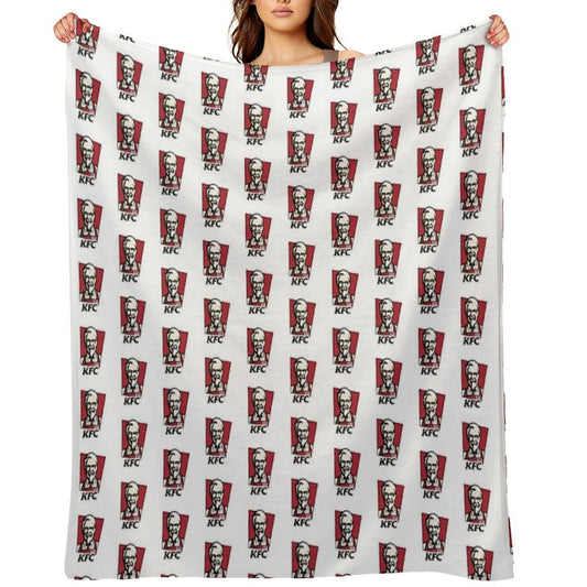 Fast Food Chicken Restaurant KENTUCKY Throw Blanket