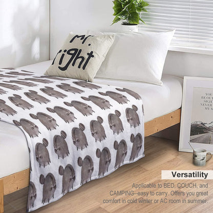 Chubby Trash Panda Throw Blanket