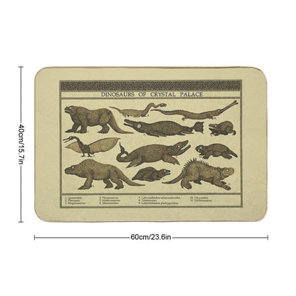Dinosaurs of Crystal Palace Bath Mat