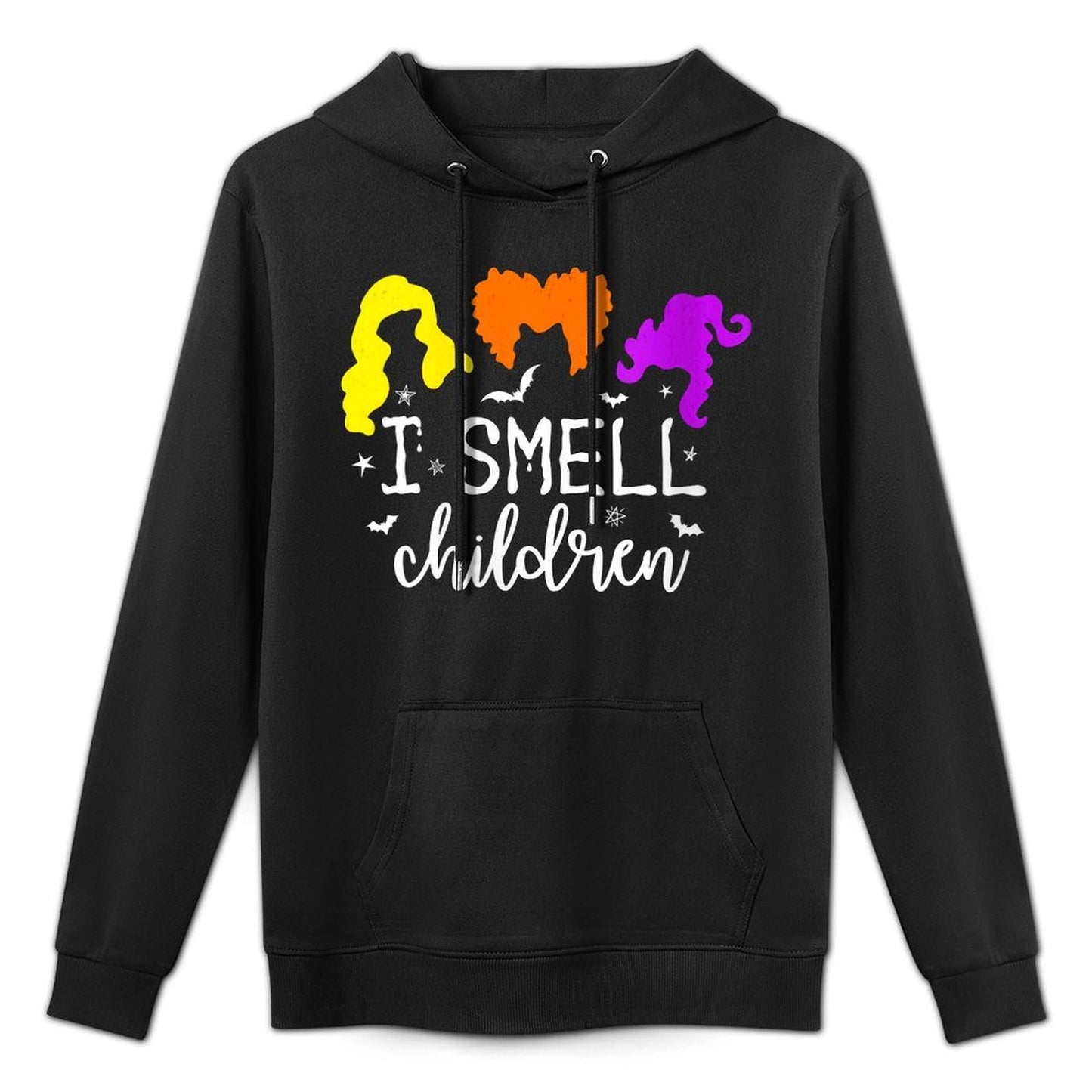Womens I Smell Children Funny Halloween Witches Costume Layering Staple Hoodie