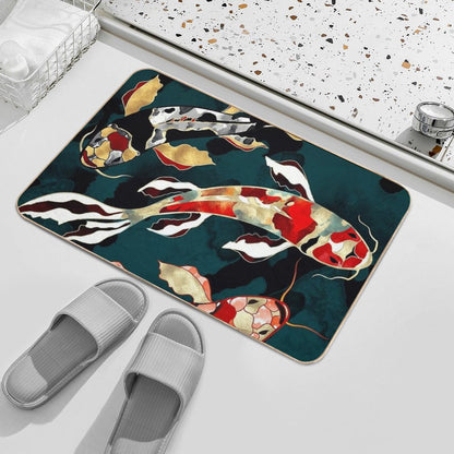 Metallic Koi Bath Mat