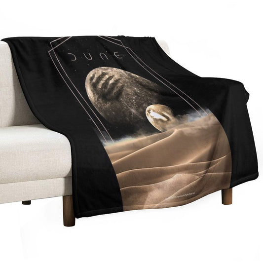 Dune Moons Throw Blanket