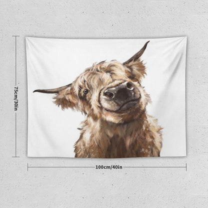 Highland Cow Tapestry