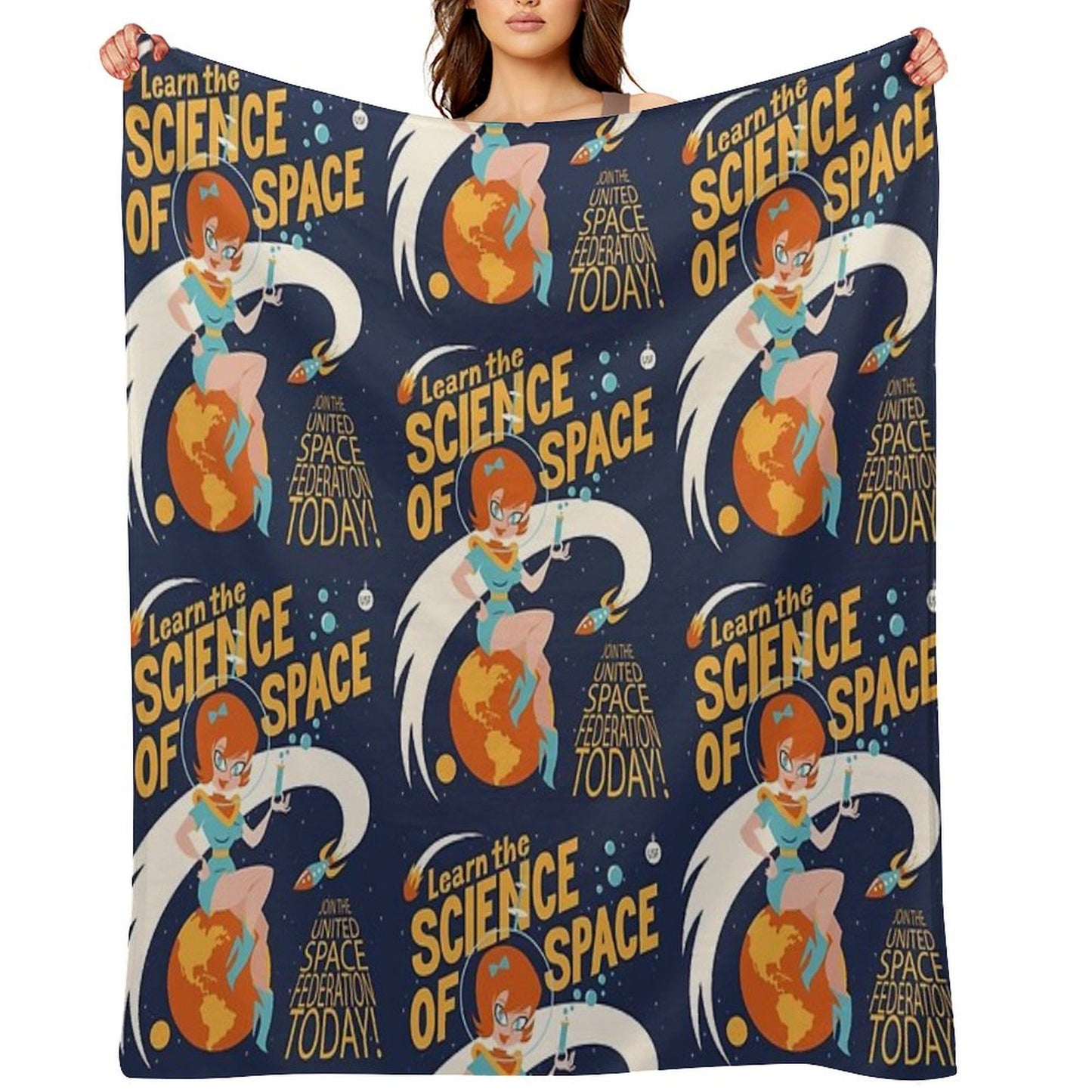 United Space Federation Throw Blanket