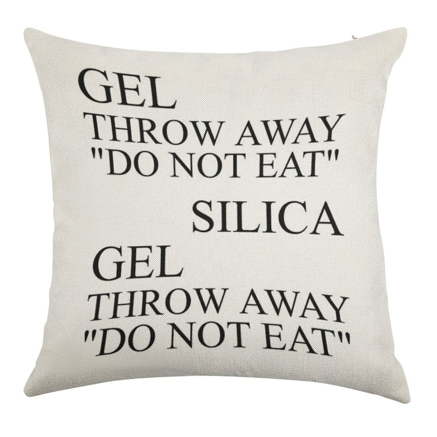 Silica Gel Linen Throw Pillow Cover