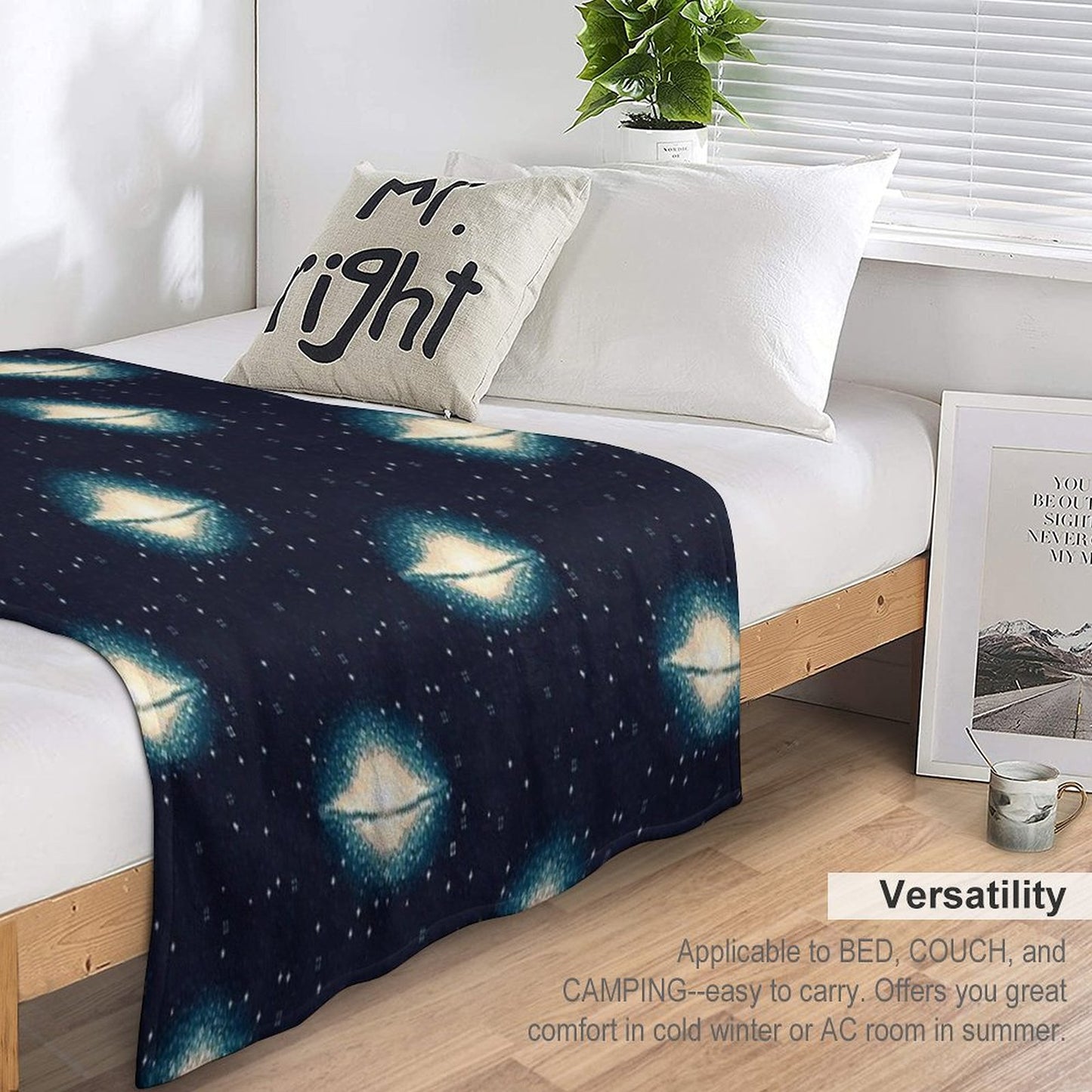 8bit Galaxy M104 Throw Blanket