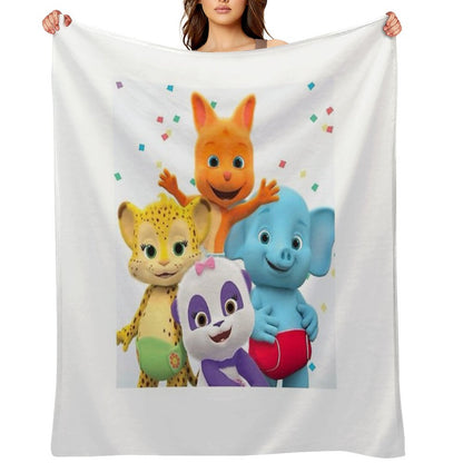Word Party - Kids Tv Show Throw Blanket
