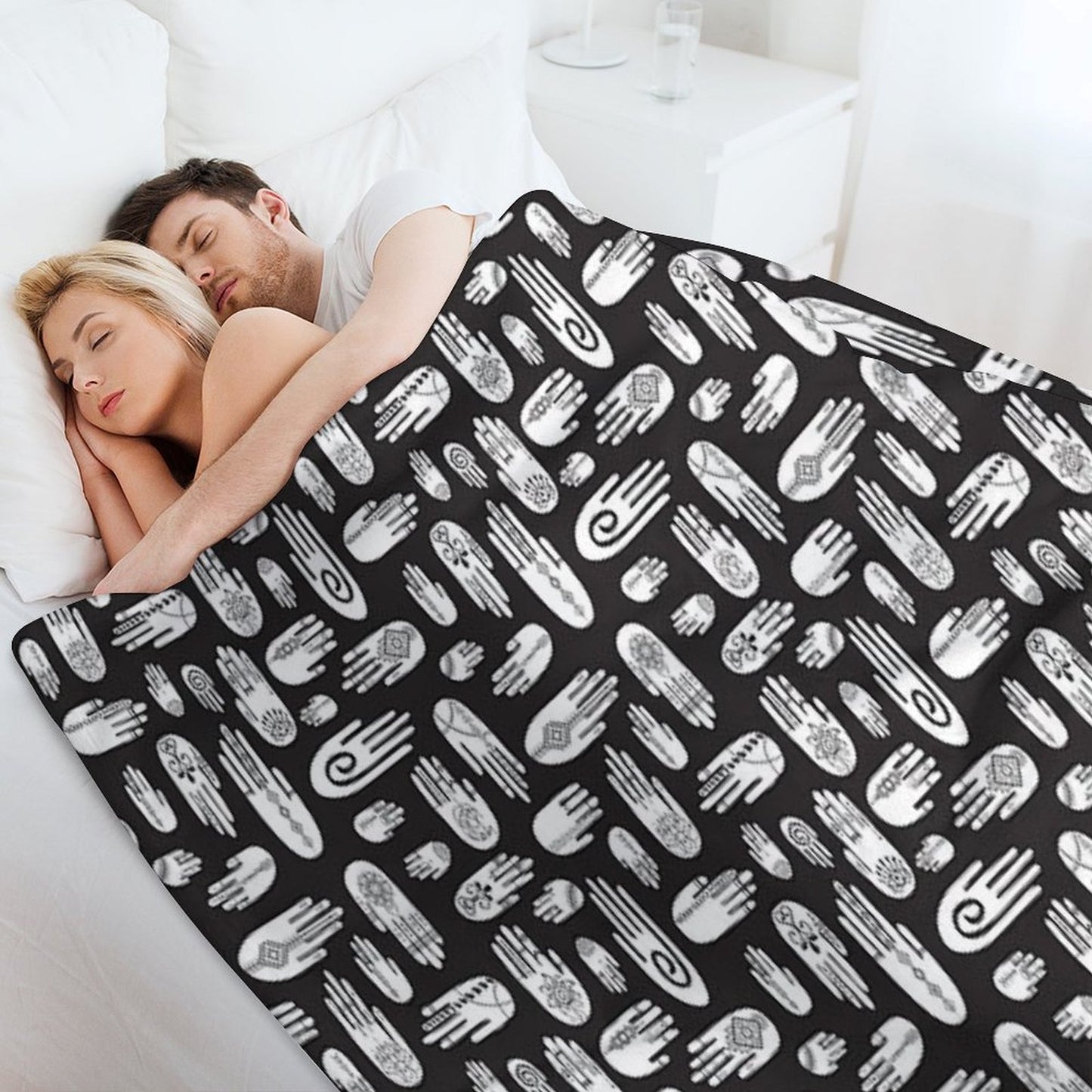 Boho Hands Throw Blanket