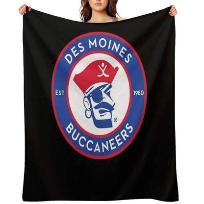 Des Moines Buccaneers Throw Blanket