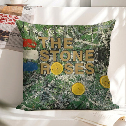 The Three Yellow Linen Throw Pillow Cover