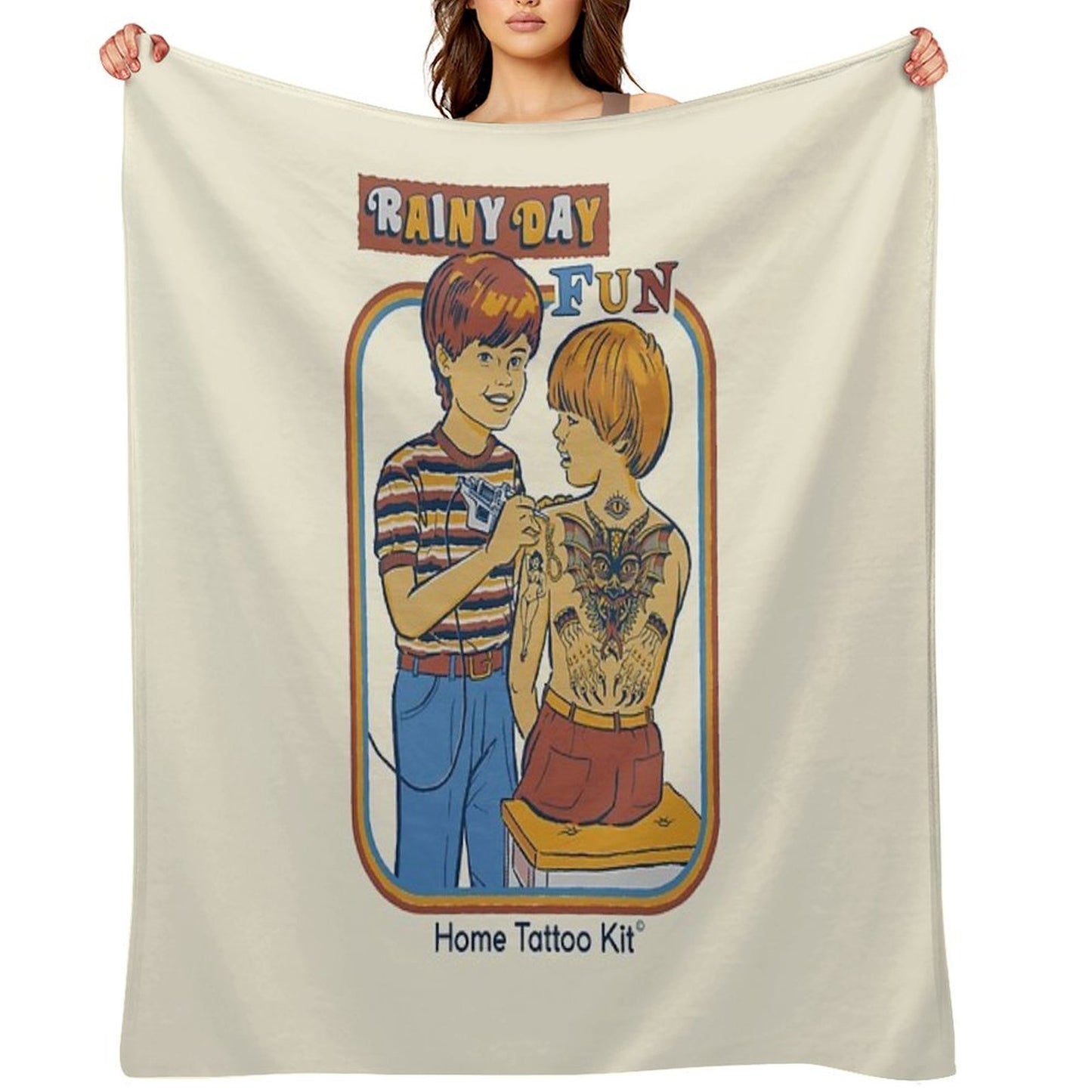 Rainy Day Fun Throw Blanket