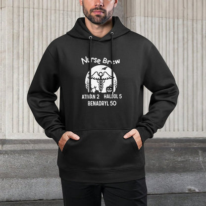 Nurse Brew Ativan 2 Haldol 5 Benadryl 50 Halloween All-Day Comfort Hoodie