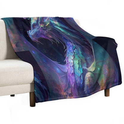 Celestial Dragon Throw Blanket