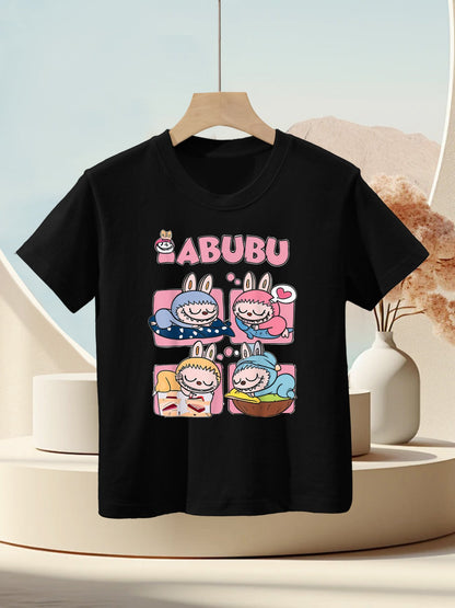 Cute Labubu The Monsters Funny Labubu Lover Men Kids T-Shirt
