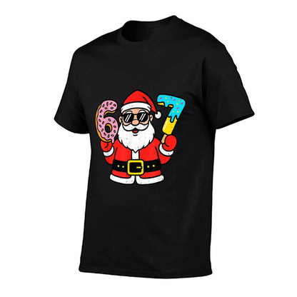 67 Meme Six Seven Santa Funny Christmas Gen Z Alpha Meme  Lightweight T-Shirt