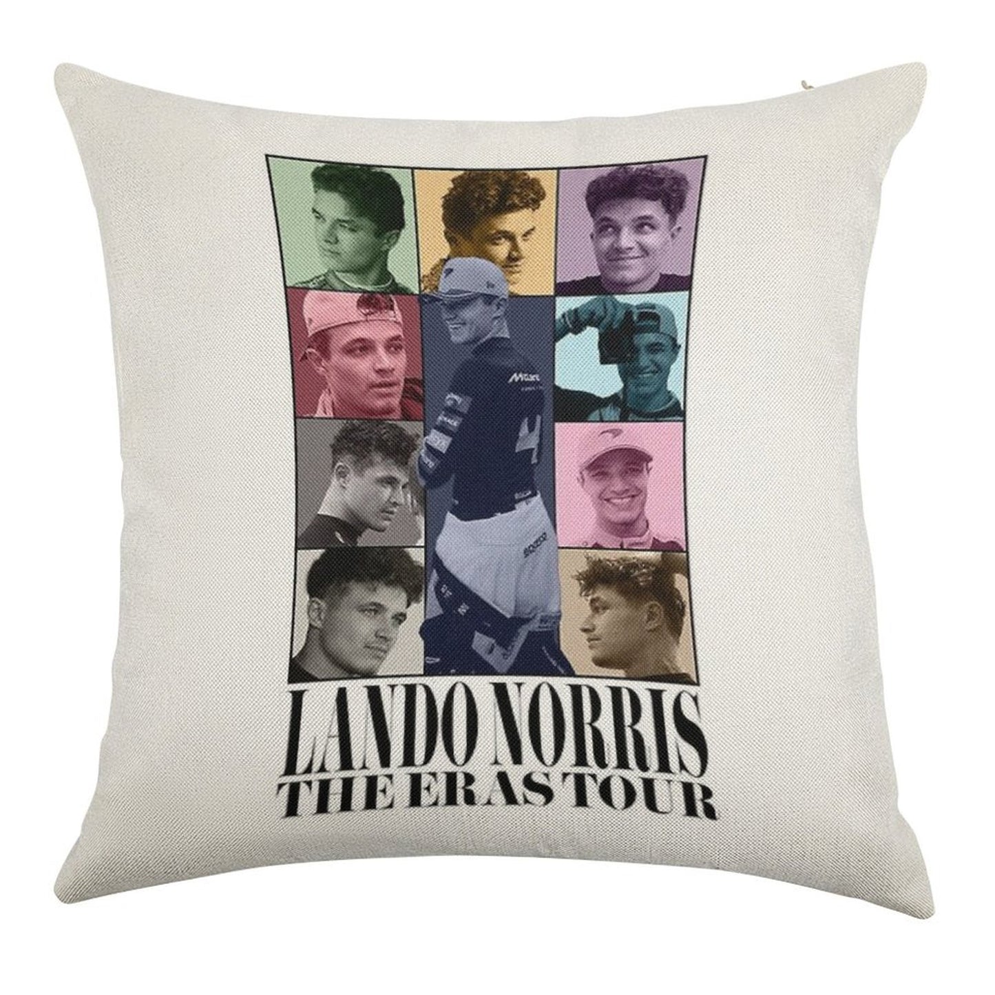 Lando Norris  The Eras Tour Linen Throw Pillow Cover