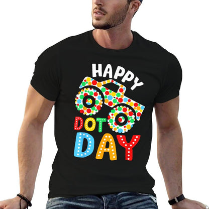 Happy Dot Day Monster Truck Polka Dotted Boys Kids  Summer-ready Fabric T-Shirt