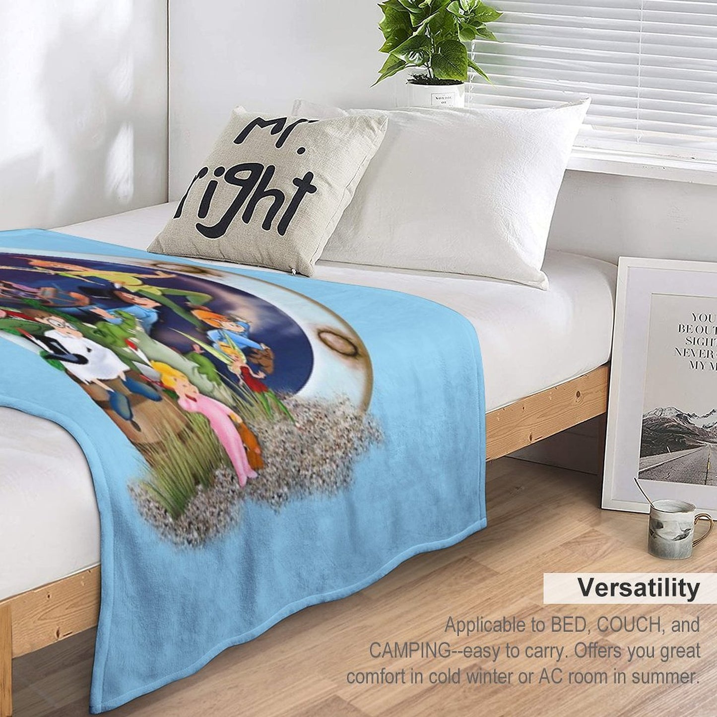 Peter Pan Wendy And The Boys Throw Blanket