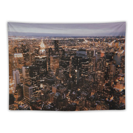 New York at Night Tapestry