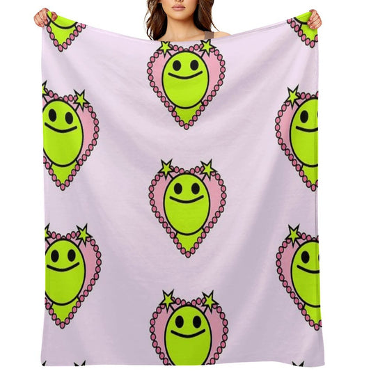 Dottie Green Alien Throw Blanket