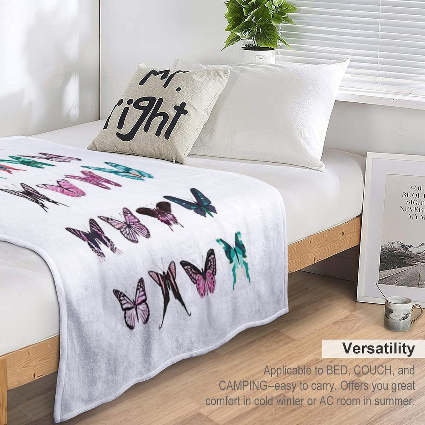 Butterfly Pattren Throw Blanket
