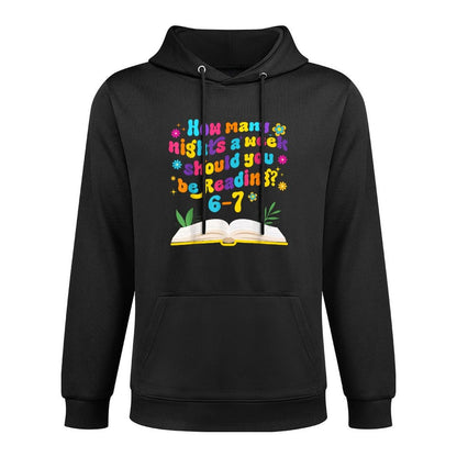 Funny Reading 67 Six Seven Meme English Teacher Book Lover Moisture-Wicking Hoodie