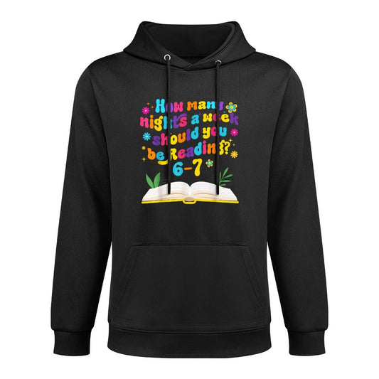 Funny Reading 67 Six Seven Meme English Teacher Book Lover Moisture-Wicking Hoodie