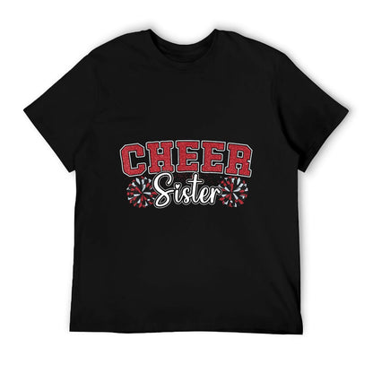 Cheer Sister My Favorite Cheerleader Calls Me Sisters Red T-Shirt