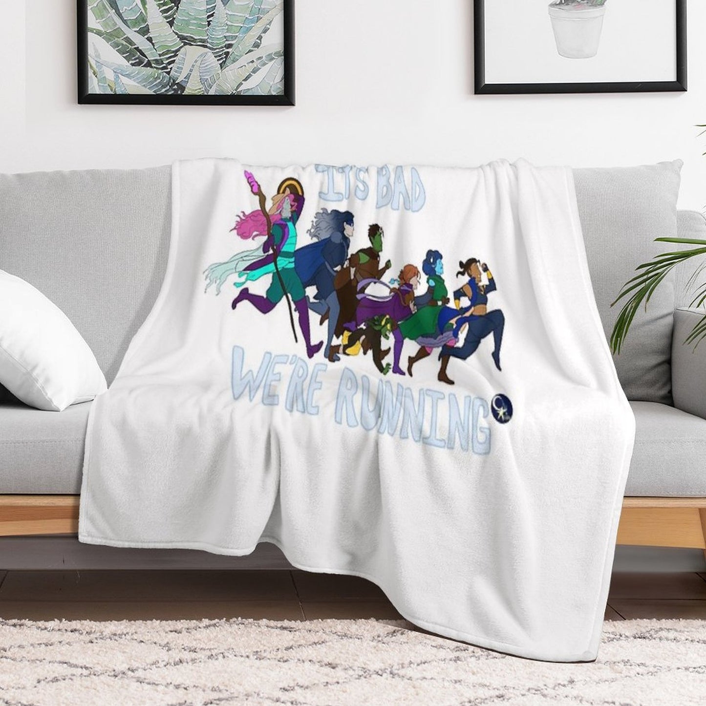 It's Bad, We're Running Throw Blanket