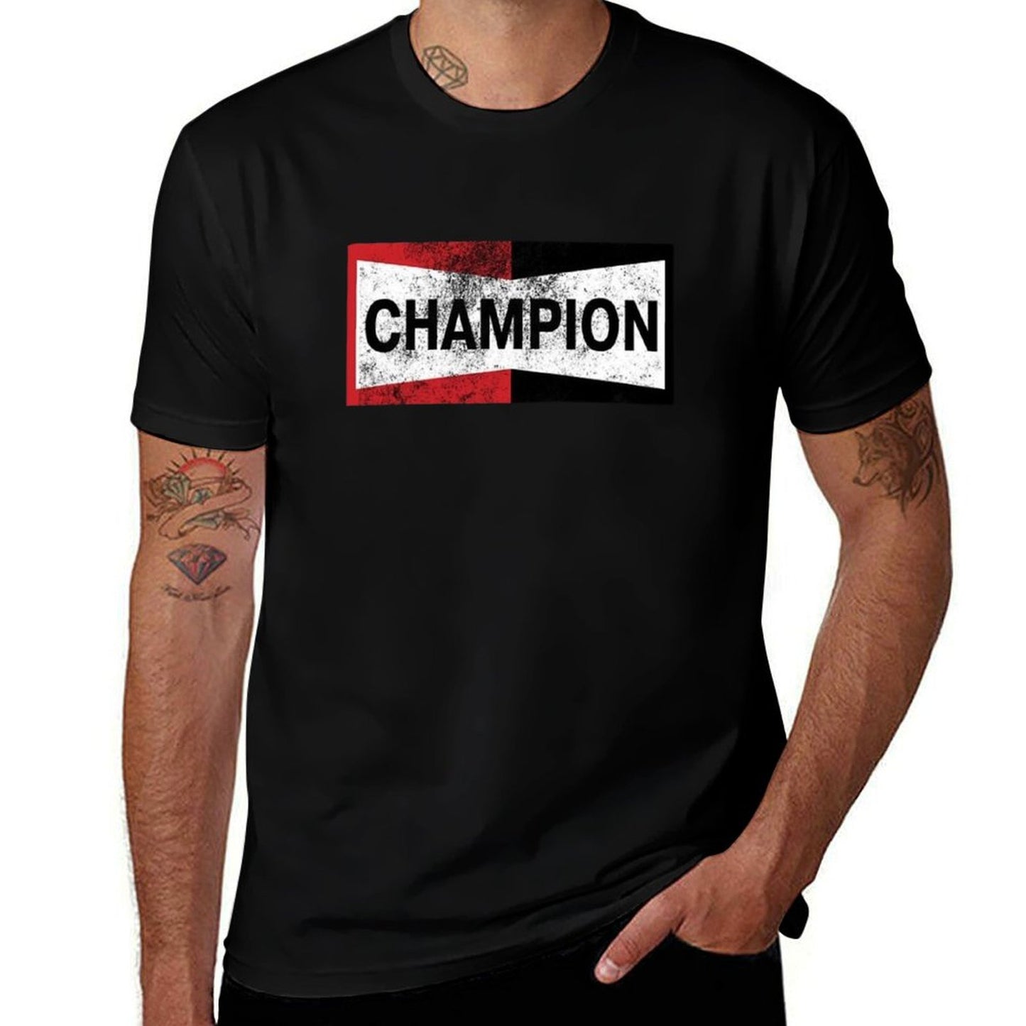 Champion Vintage Logo  Quick-drying T-Shirt