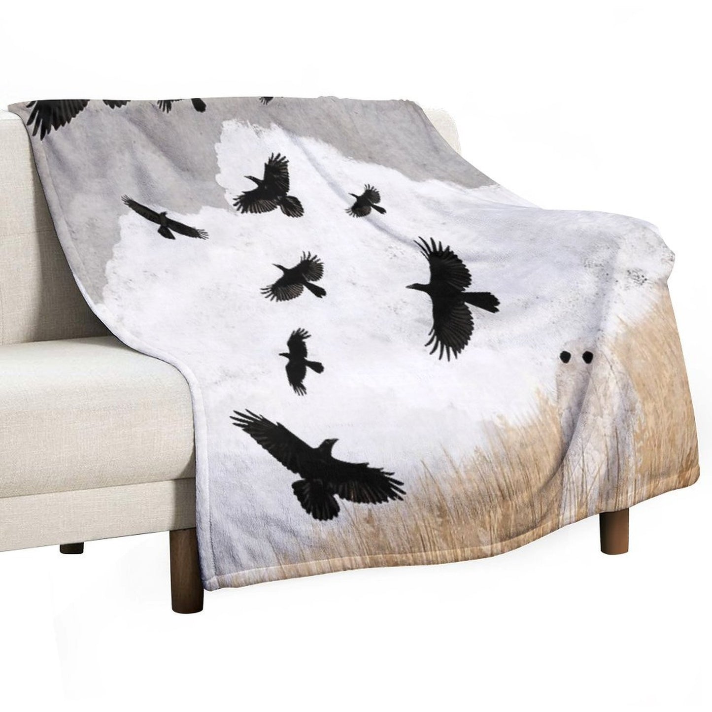 Walter And The Crows Throw Blanket