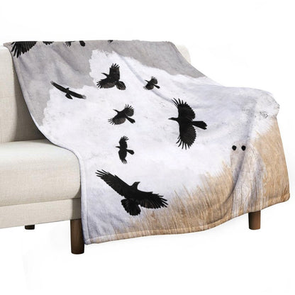 Walter And The Crows Throw Blanket