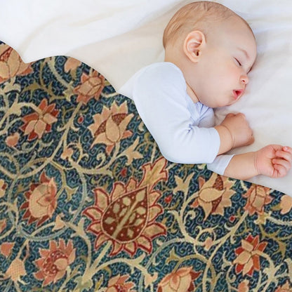 Holland Park William Morris Carpet Print Throw Blanket