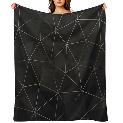 Kintsugi - Silver Mesh Throw Blanket
