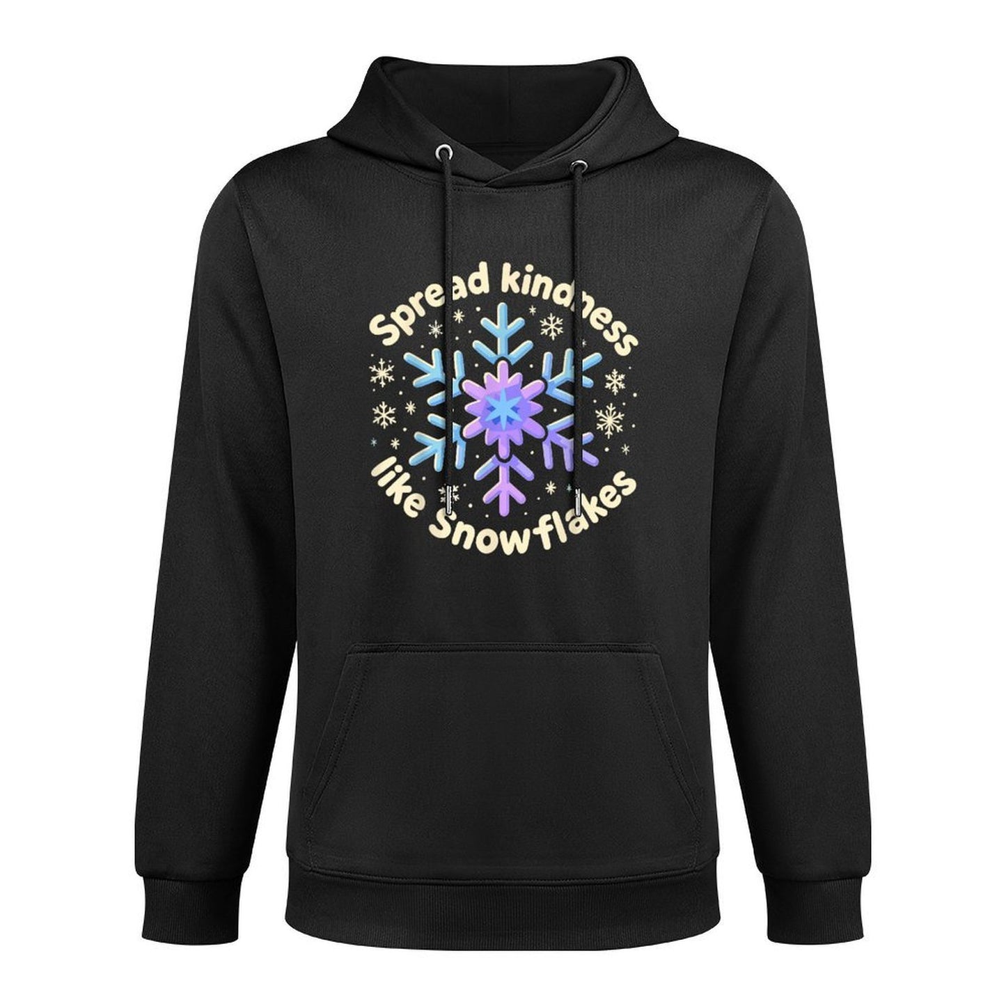 Christmas Snowflake, Spread Kindness Like Snowflakes Unisex Design Hoodie