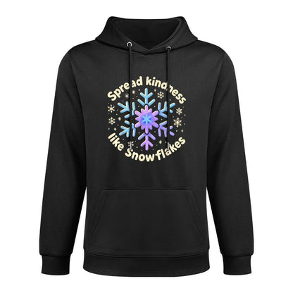 Christmas Snowflake, Spread Kindness Like Snowflakes Unisex Design Hoodie