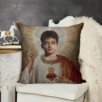 Charles Leclerc Linen Throw Pillow Cover