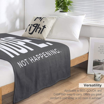 Nope. Not Happening. (Sleepy Cavalier King Charles Spaniel) Throw Blanket