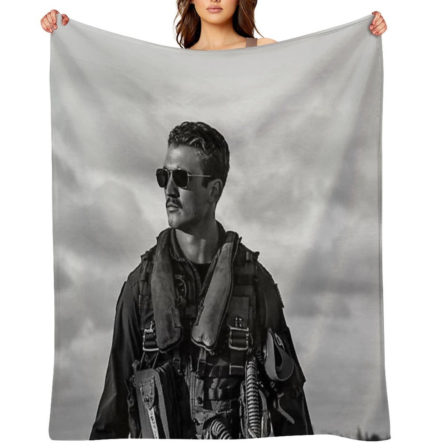 Miles B&W Throw Blanket