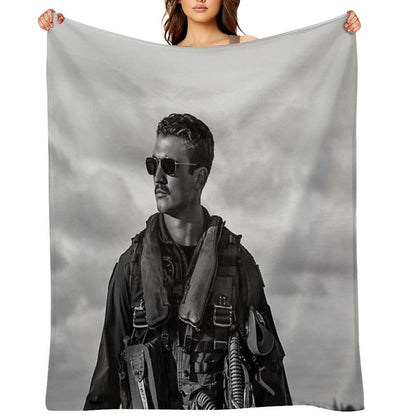 Miles B&W Throw Blanket