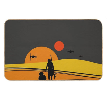 Tatooine Colorful Sunset Bath Mat