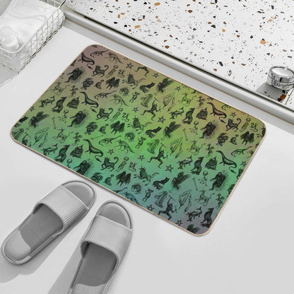 Rainbow Cryptids  Anti-Trip Bath Mat