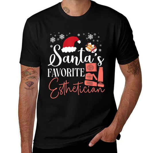 Cute Licensed Esthetician Skincare Beautician Christmas  Relaxed-fit T-Shirt