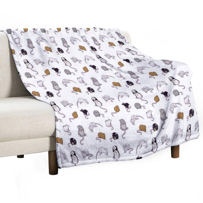 Rats, Rats, Rats Throw Blanket