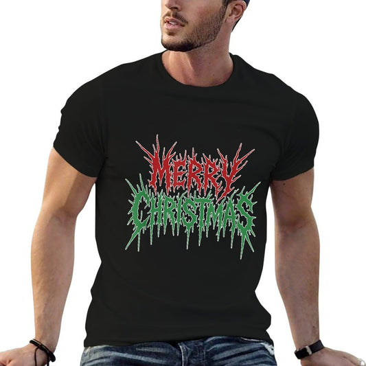 Merry Christmas Funny Heavy Metal Rock Band Gothic  Versatile T-Shirt