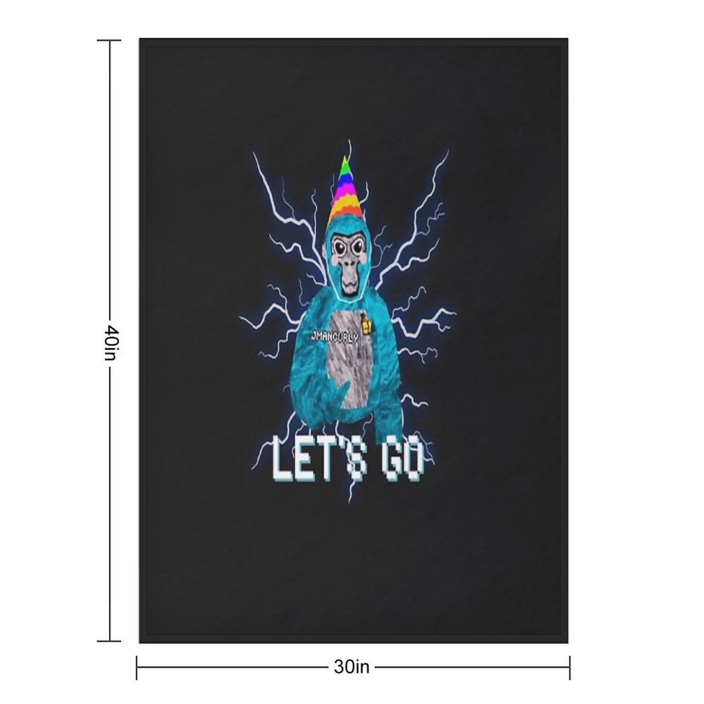 Gorilla Tag Jmancurly Monke Merch Throw Blanket