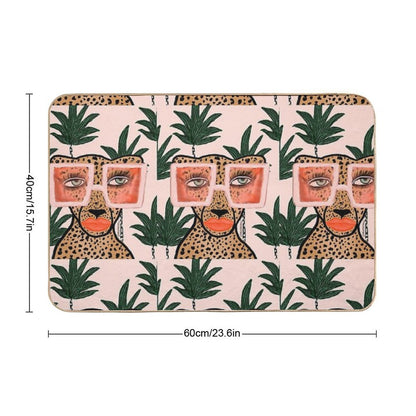 Tropical Glam Cat Bath Mat